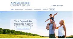 Desktop Screenshot of americhoiceinsurance.com