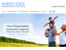 Tablet Screenshot of americhoiceinsurance.com